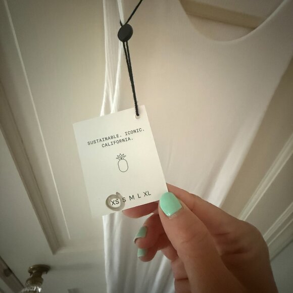 *NWT* Skatie Bre Dress Ribbed - White - Picture 2 of 6